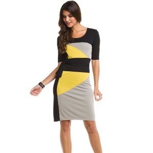 BCBGMAXAZRIA Letecia Black, Yellow Tan